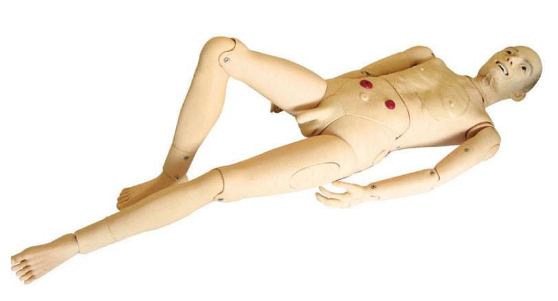 진보된 가득 차있는 기능 PVC 간호 인체 해부 모형 가득 차있는 몸 초로 남성 훈련 시뮬레이터