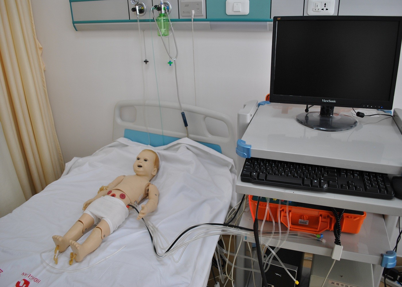 병원을 위한 BVM, 대학 훈련을 가진 지적인 ACLS 아기 응급조치 인체 해부 모형